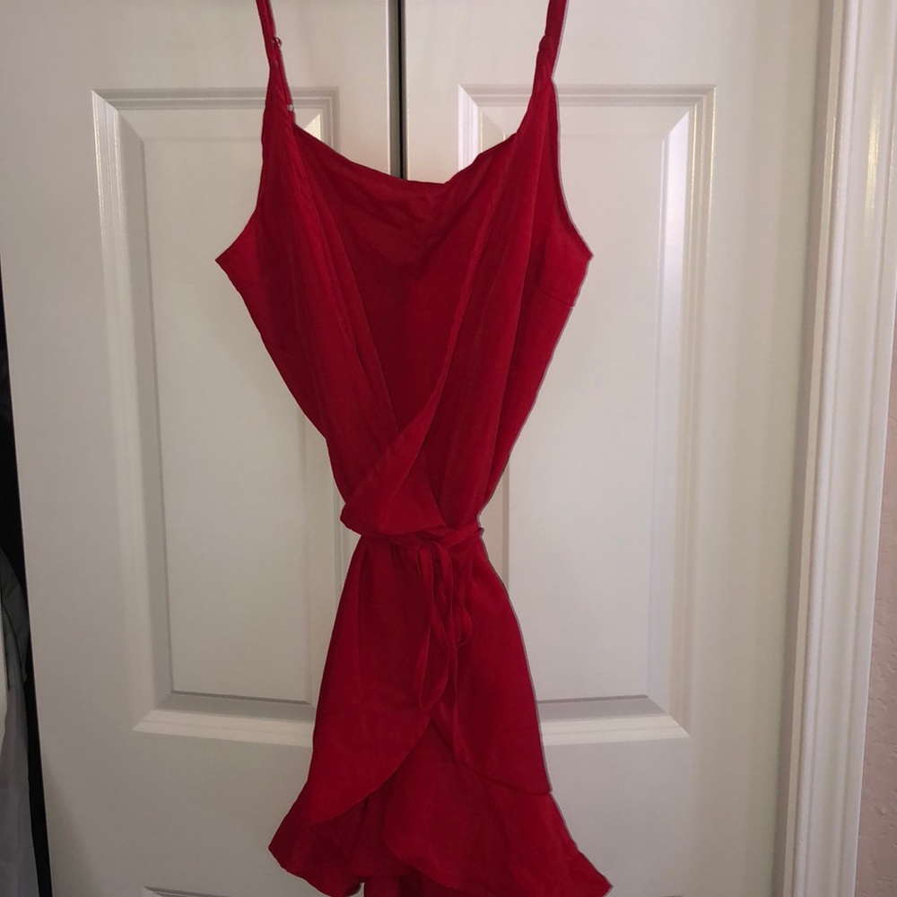 Beautiful never worn red wrap dress